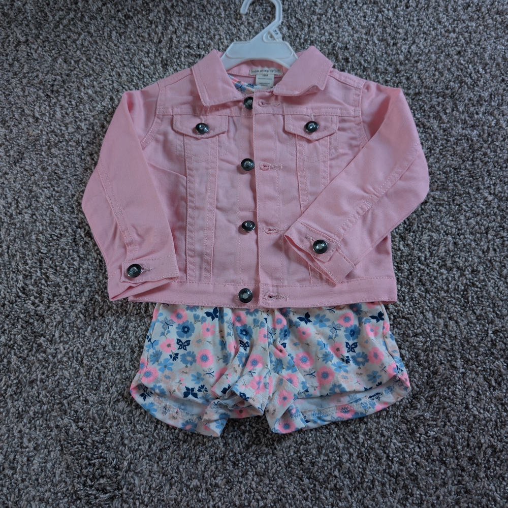 Girls Jacket And Romper Set